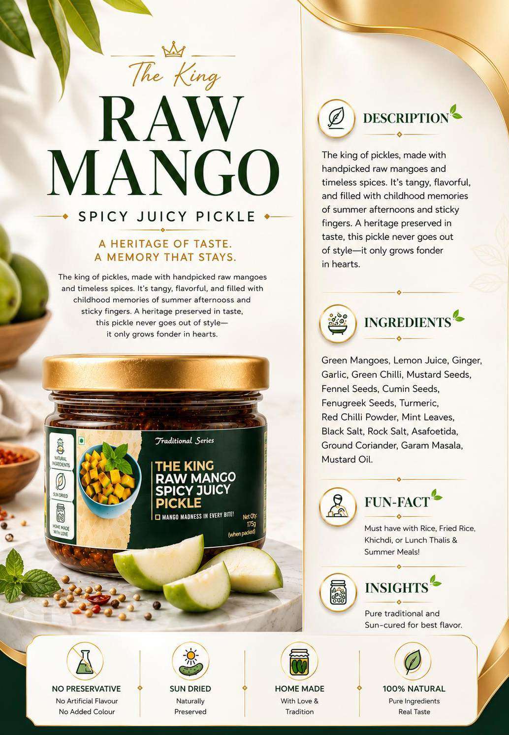 Raw Mango - Spicy juicy pickle